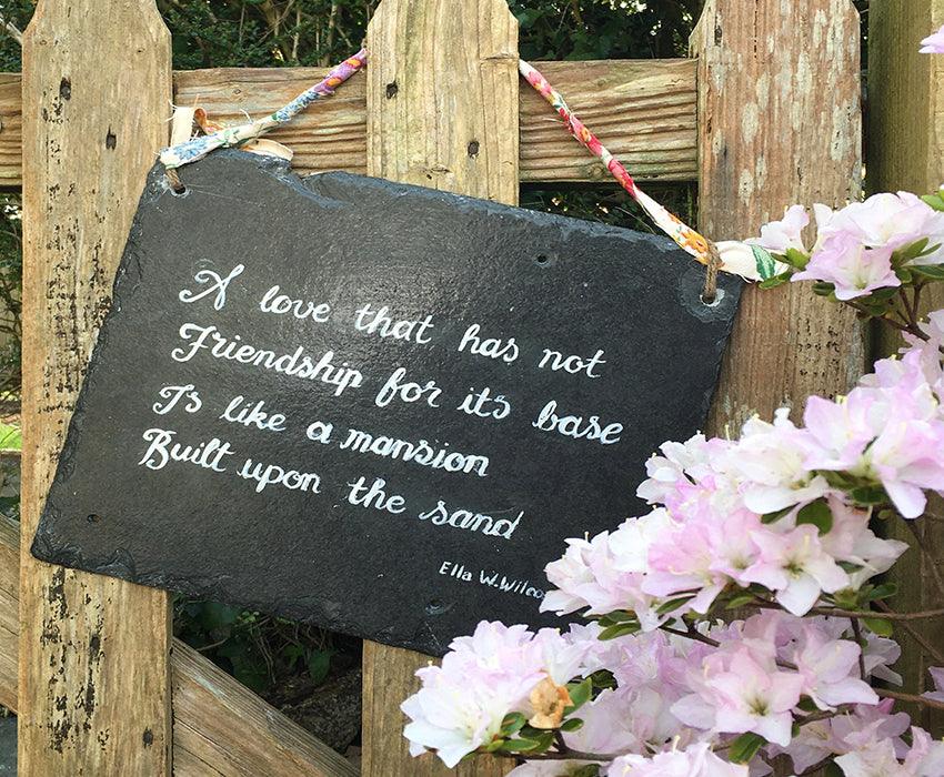 Slate Sign - Handpainted - Bespoke - lorrainefield