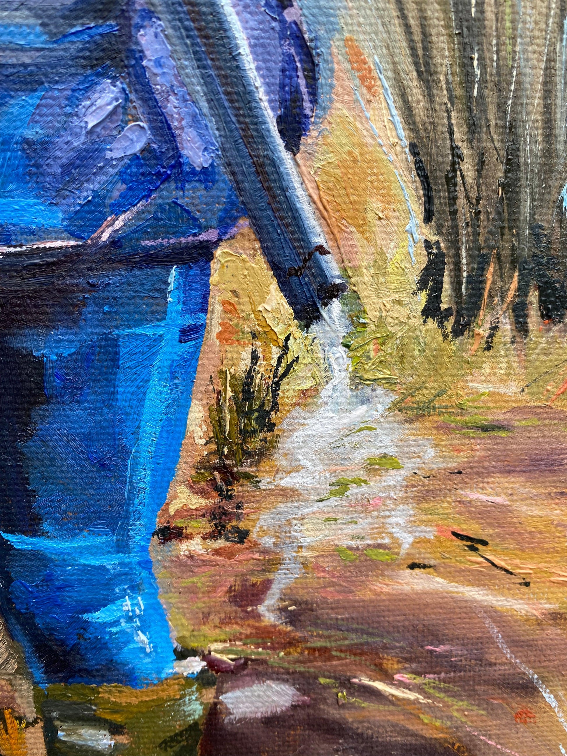 Clay shooting original oil paintng - lorrainefield