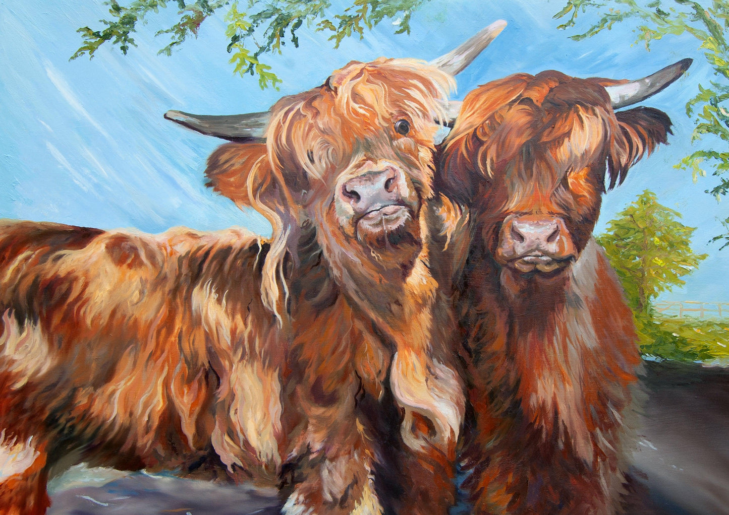Get Outta My Ear - Highland Cattle Print - lorrainefield