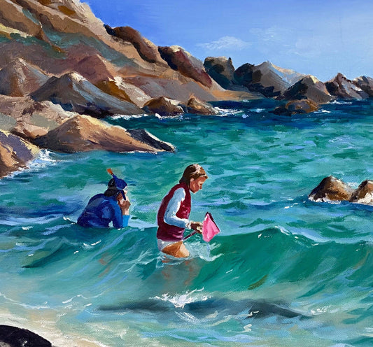 Mears Cove beach painting