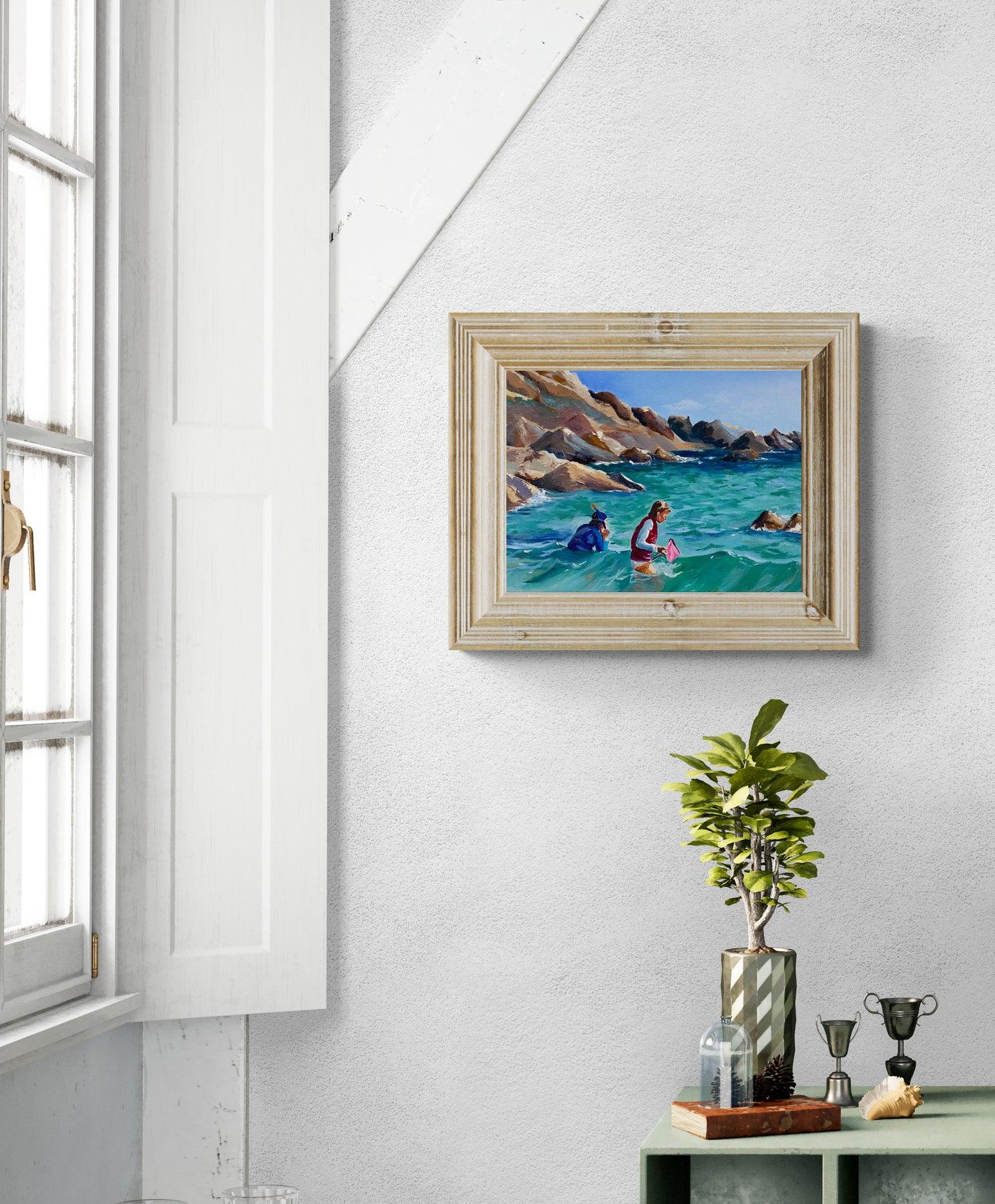 Things to do at the beach in Coverack beach painting