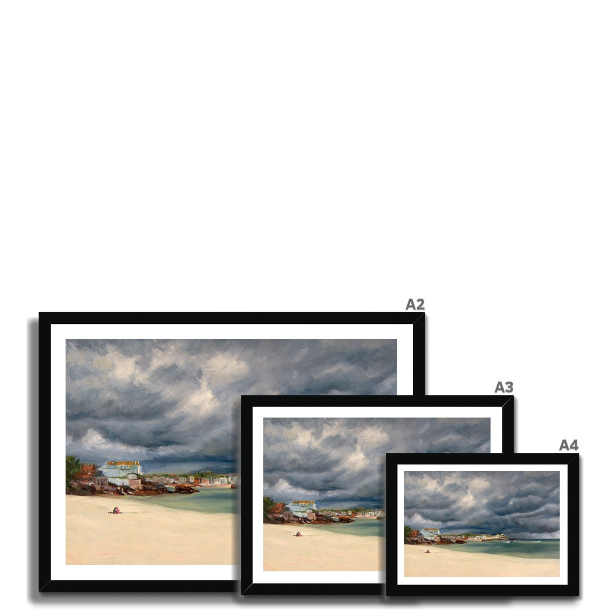 Porthminster Beach Picnic Fine Art paper Prints in a range of sizes 