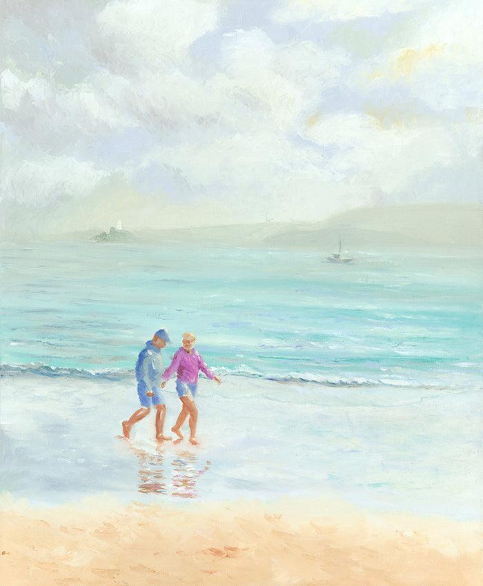 Romantic painting St Ives, Cornwall - lorrainefield
