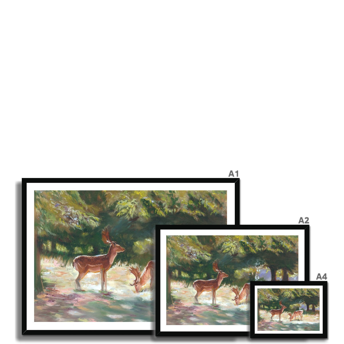 Deer at Charlecote  Fine Art Print - lorrainefield