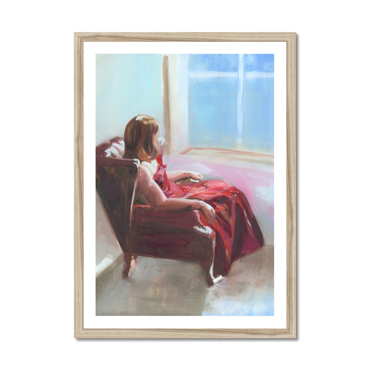 Lady in a red dress Fine Art Print - lorrainefield